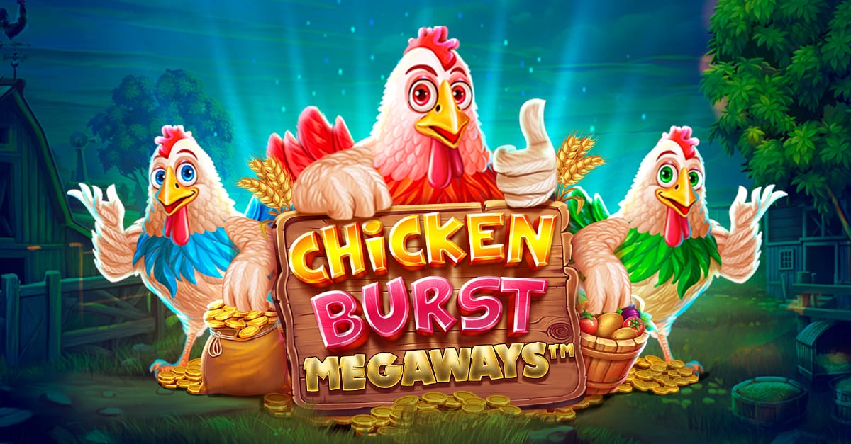 Chicken Burst Megaways Slot game by Wizard Games